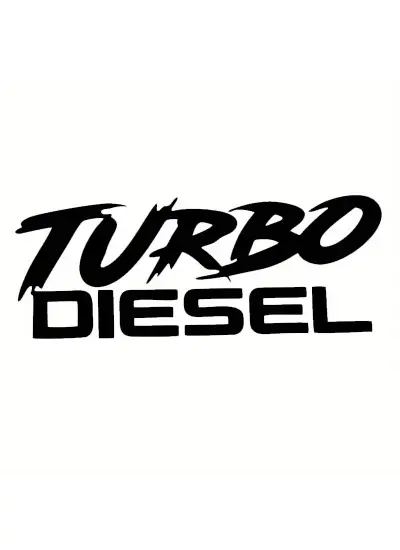 Turba Diesel Oto Arka Cam Sticker 23 x 9 cm