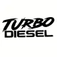 Turba Diesel Oto Arka Cam Sticker 23 x 9 cm