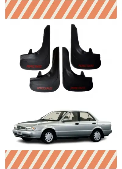 Nissan Sunny Racing Yazılı 4Lü Tozluk Çamurluk Paçalık