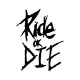 Ride Die Duvar Dekor Sticker 28 x 40 cm