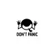 Dont Panic Sticker (Oto-Motor-Laptop-Duvar-Dekor) 20 x 16 cm