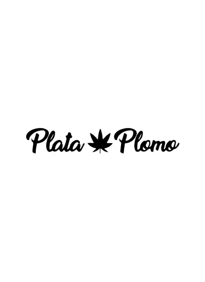 Plata Plomo Sticker (Oto-Motor-Laptop-Duvar-Dekor) 20 x 10 cm