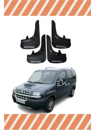 Fiat Doblo 2000-2010 Racing Yazılı 4Lü Tozluk Çamurluk Paçalık