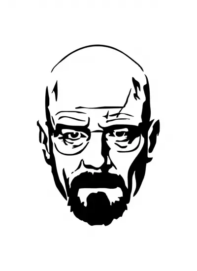 Walter White Sticker (Oto-Motor-Laptop-Duvar-Dekor) 10 x 15 cm