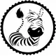 Sevimli Zebra Tasarım Sticker 10 x 10 cm