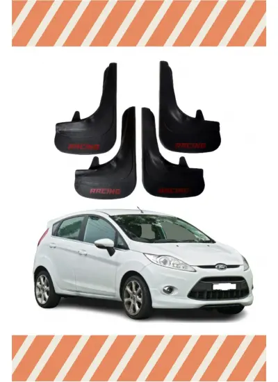 Ford Fiesta 2010-2017 Racing Yazılı 4Lü Tozluk Çamurluk Paçalık