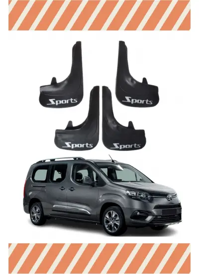 Toyota Proace City Sports Yazılı 4Lü Tozluk Çamurluk Paçalık