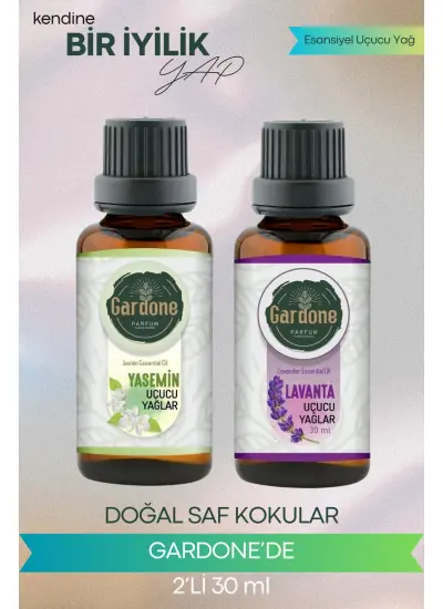 Yasemin + Lavanta (Oda Kokusu Aroma Terapi Buhurdanlık/Difüzör Yağı) Set 2 Adet x 30 ml