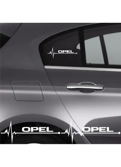 Opel Tüm Modelleri İçin Uyumlu Aksesuar Oto Ritim Sticker 2 Adet 20 x 9 Cm