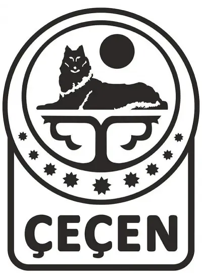 Çeçen Amblemi  3 (Oto-Motor-Vitrin-Dekor) Sticker 33 x 60 cm