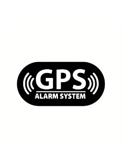 Gps Alarm System Oto Arka Cam Sticker 16 x 8 cm