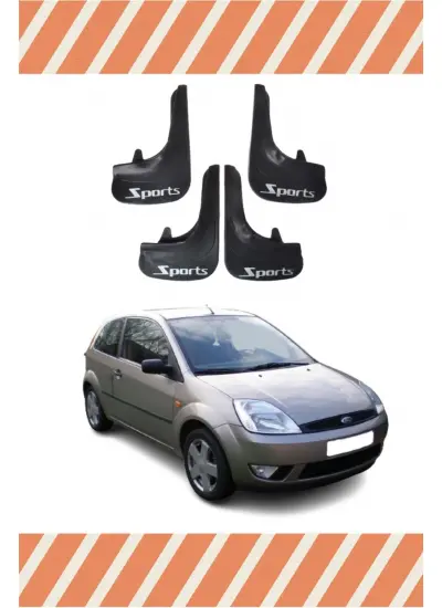 Ford Fiesta 2002-2009 Sports Yazılı 4Lü Tozluk Çamurluk Paçalık