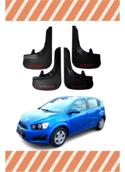 Chevrolet Aveo Hb 2011 Ve Sonrası Racing Yazılı 4Lü Tozluk Çamurluk Paçalık