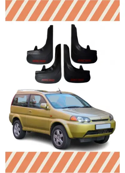 Honda Hrv 1998-2006 Racing Yazılı 4Lü Tozluk Çamurluk Paçalık