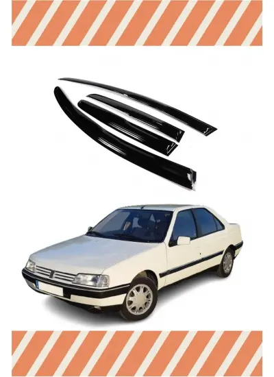 Peugeot 405 Sedan 1990-1995 Modellerine Özel 4Lü Mügen Tip Cam Rüzgarlığı