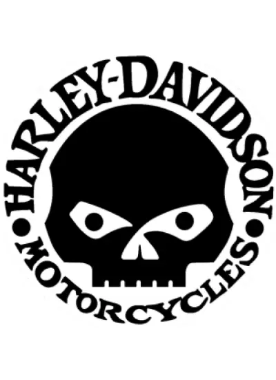 Harley Davidson (Duvar-Tekne-Vitrin-Dekor) Sticker 40 x 40 cm