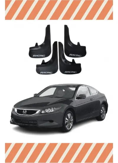 Honda Accord 2008-2012 Racing Yazılı 4Lü Tozluk Çamurluk Paçalık