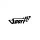 Sport Bayrağı Sticker (Oto-Motor-Laptop-Duvar-Dekor) 10 x 4 cm