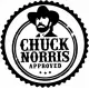 Chuck Norris Onayladı Tasarım Sticker 20 x 20 cm