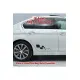 Renault Megane Gt Line Kapı Altı Sag Sol Takım Set Oto Sticker Siyah 40 x 15 Cm