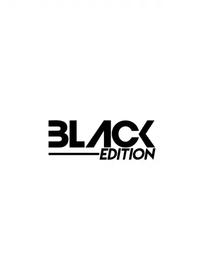 Black Edition Sticker (Oto-Motor-Laptop-Duvar-Dekor) 10 x 4 cm