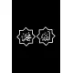 Allah (cc) Ve Muhammed (sas) İsimleri Sticker (Oto-Motor-Laptop-Duvar-Dekor) 20 x 10 cm