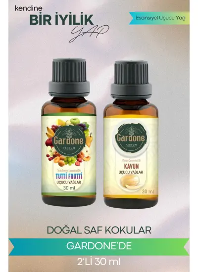 Tutti Frutti + Kavun (Oda Kokusu Aroma Terapi Buhurdanlık/Difüzör Yağı) Set 2 Adet x 30 ml