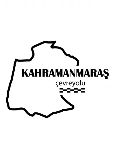 Kahramanmaraş Çevreyolu Sticker 12 x 9 Cm