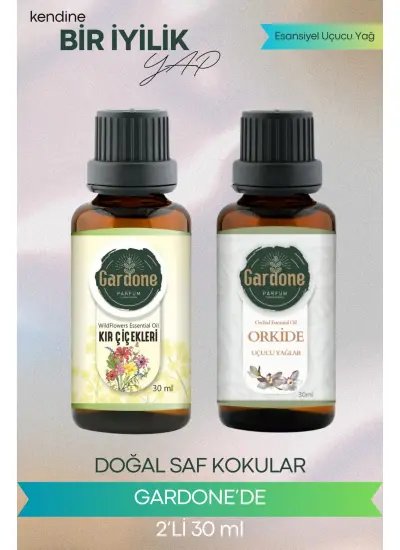 Kırçiçekleri + Orkide (Oda Kokusu Aroma Terapi Buhurdanlık/Difüzör Yağı) Set 2 Adet x 30 ml