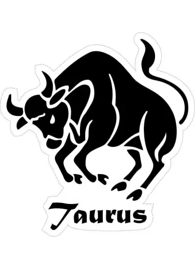 Taurus Boğa (Oto-Motor-Laptop-Dekor) Sticker 30 x 16 cm