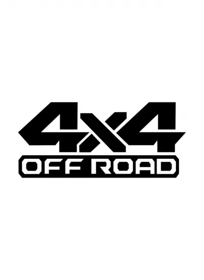 Off Road 4x4 Oto Kaput Sticker 40 x 16 cm