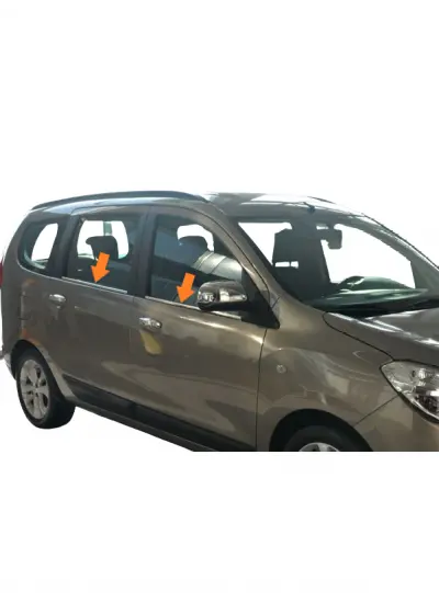 Cam Çıtaları Krom 4 Parça Lodgy MPV 2013 Ve Sonrası Modeller İçin