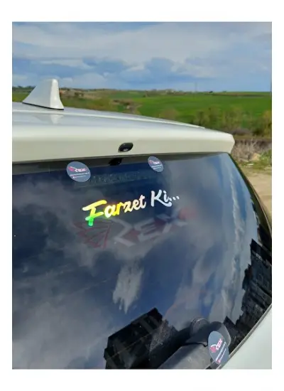 farzet kiHologram Oto Sticker