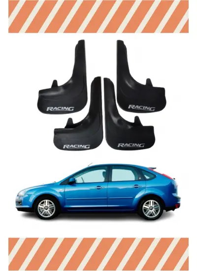 Ford Focus 2 Hb 2005-2011 Racing Yazılı 4Lü Tozluk Çamurluk Paçalık