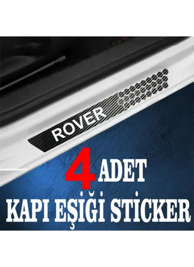 Rover özel Oto Kapı eşikleri Sticker Karbon 4 Adet