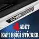 Rover özel Oto Kapı eşikleri Sticker Karbon 4 Adet