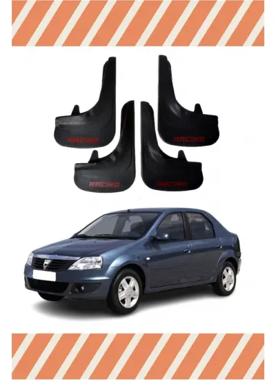 Dacia Logan Sd 2006-2011 Racing Yazılı 4Lü Tozluk Çamurluk Paçalık