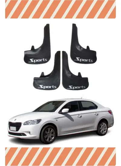 Peugeot 301 Sports Yazılı 4Lü Tozluk Çamurluk Paçalık