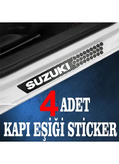 Suzuki özel Oto Kapı eşikleri Sticker Karbon 4 Adet