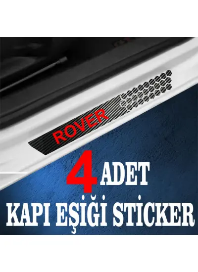 Rover özel Oto Kapı eşikleri Sticker Karbon 4 Adet