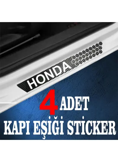 Honda özel Oto Kapı eşikleri Sticker Karbon 4 Adet