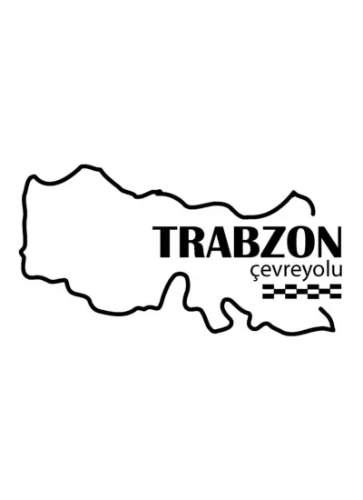 Trabzon Çevreyolu Sticker 12 x 9 Cm