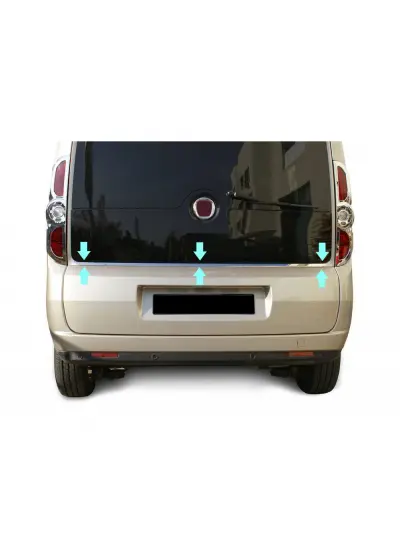 Bagaj Cam Alt Çıta Krom Doblo-2 Panel Van LAV 2010-2014 Arası Modeller İçin