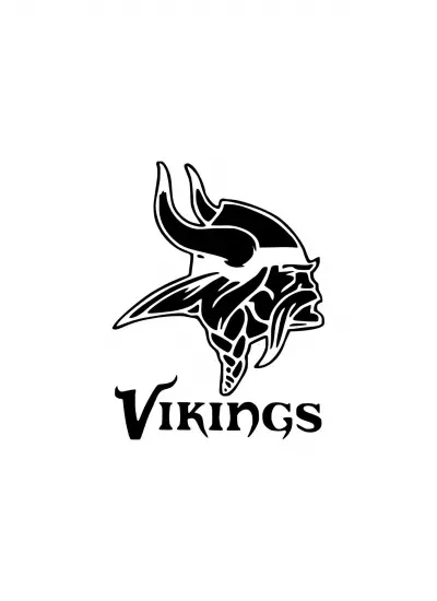 Vikings Sticker Duvar Dekor Sticker 40 x 52 cm