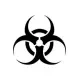 Biohazard Sticker (Oto-Motor-Laptop-Duvar-Dekor) 20 x 20 cm