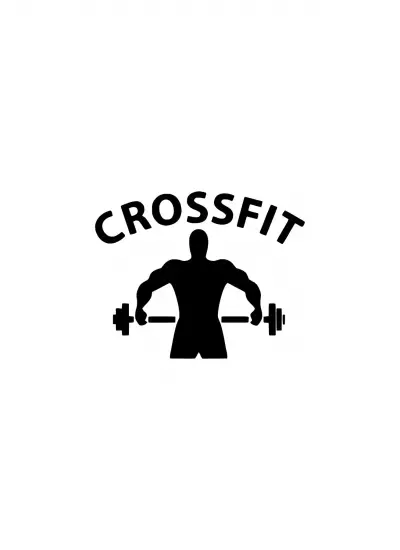 Crossfit Halter Sticker (Oto-Motor-Laptop-Duvar-Dekor) 10 x 8 cm