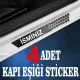 İsminiz özel Oto Kapı eşikleri Sticker Karbon 4 Adet