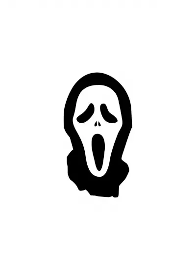 Scream Sticker (Oto-Motor-Laptop-Duvar-Dekor) 10 x 18 cm