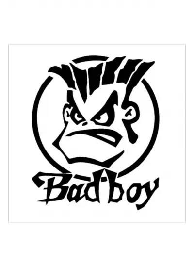 Bad Boy (Oto-Motor-Laptop-Duvar-Dekor) 10 x 9 cm