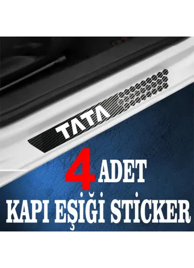 Tata özel Oto Kapı eşikleri Sticker Karbon 4 Adet